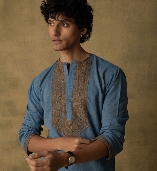 Neel Embroidered Panjabi