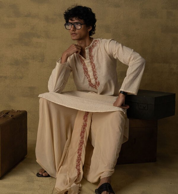 Abeer Cotton Silk Dhoti
