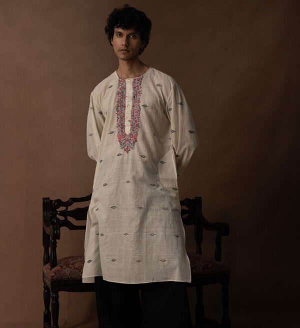 Gulzaar Embroidered Jamdani Kurta